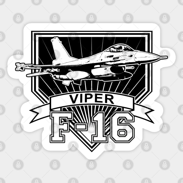 F-16 Viper Sticker by CoolCarVideos